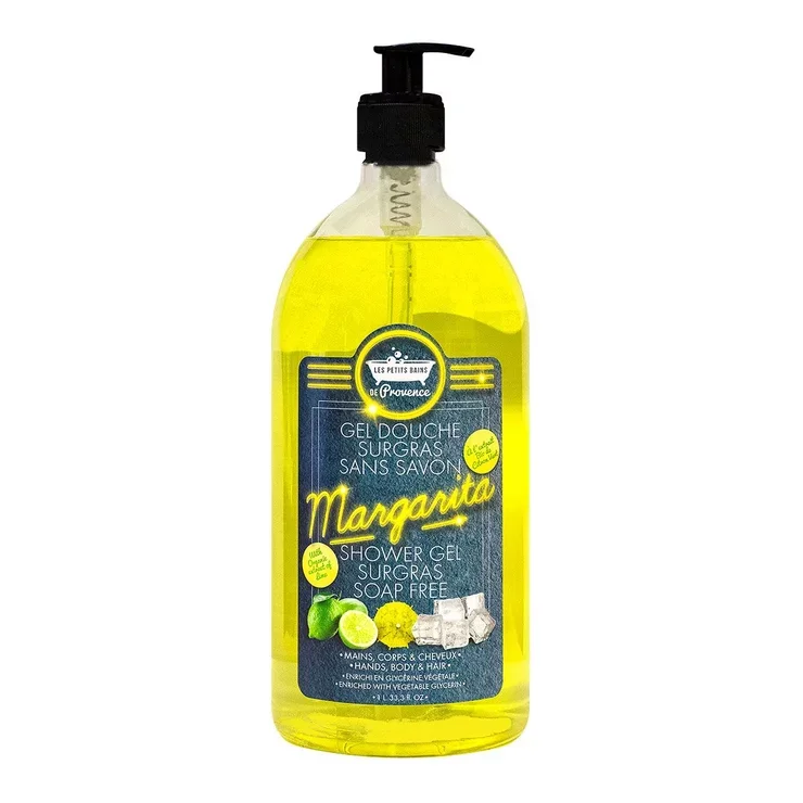 Gel douche surgras sans savon Margarita 1 Litre Les Petits Bains de Provence