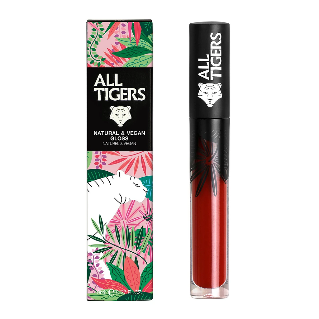 Gloss Vegan Rouge Bordeaux All Tigers