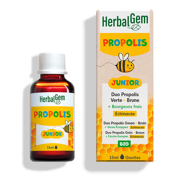 [724Ph240012085] Propolis Junior Gouttes Immunité Bio 15ml HerbalGem