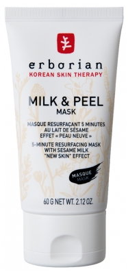 [724Ph240017768] Milk & Peel Masque Resurfaçant 5 Minutes au Lait de Sésame 60 g Erborian