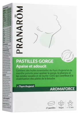 [724Ph240020841] Aromaforce Pastilles Gorge 21 Pastilles Pranarôm 