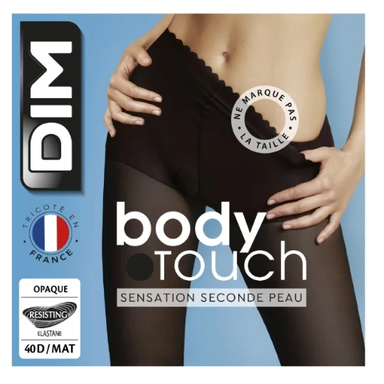 [724Ph240022506] Collant femme opaque noir mât 40D T3 Body touch DIM