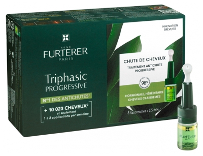 [724Ph240027283] Triphasic Traitement Antichute Progressive 8 x 5,5ml René Furterer 