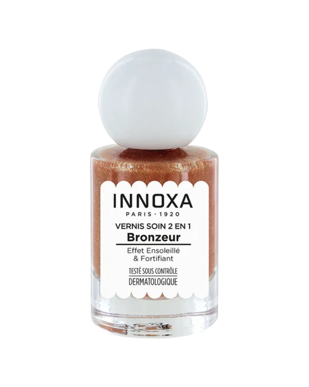 [724Ph240029699] Vernis Soin 2en1 Bronzeur 10ml Innoxa (Bronze radieux)