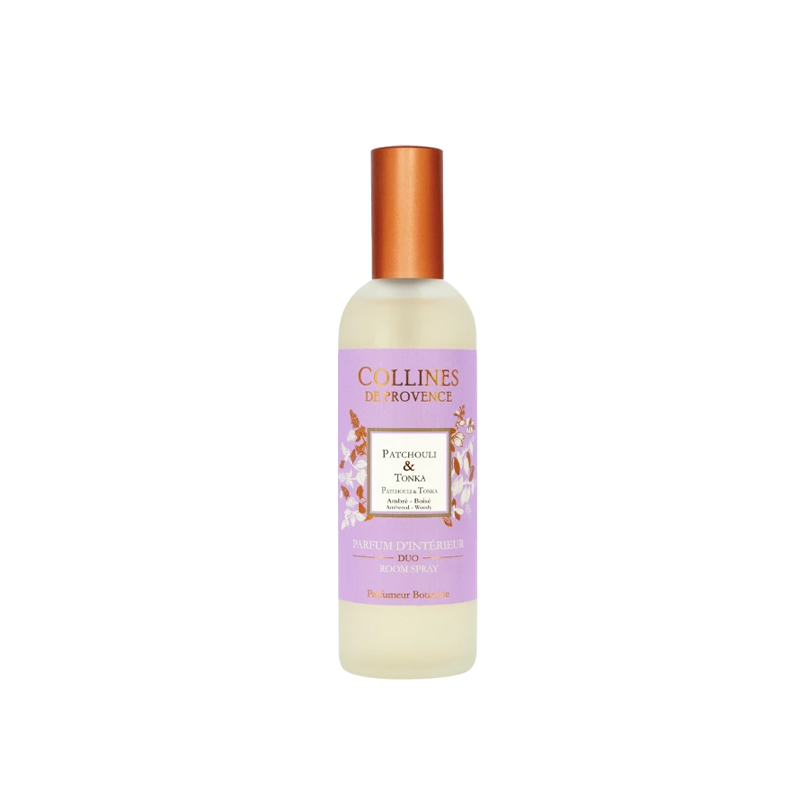 [724Ph240029836] Parfum d'Intérieur Patchouli & Tonka 100ml Collines de Provence