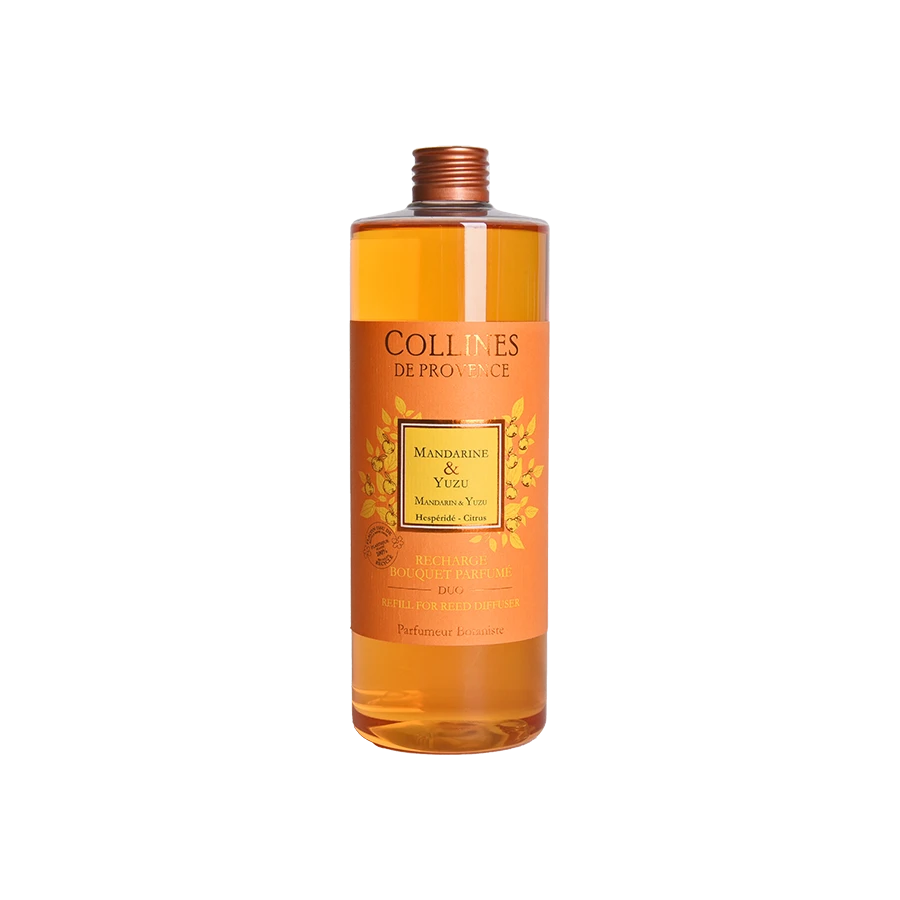 [724Ph240029840] Recharche Bouquet Parfumé Mandarine & Yuzu 200ml Collines de Provence