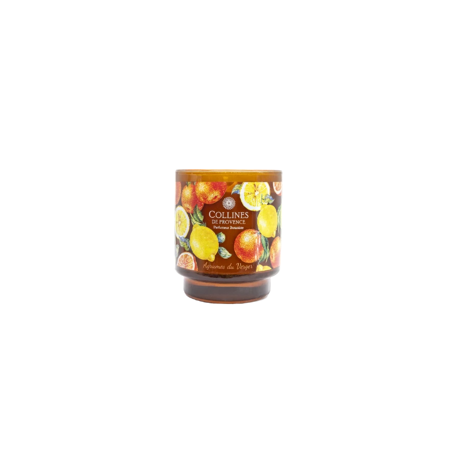 [724Ph240029844] Bougie Agrumes du Verger 220g Collines de Provence