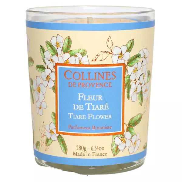 [724Ph240029849] Bougie Fleur de Tiaré 180g Collines de Provence
