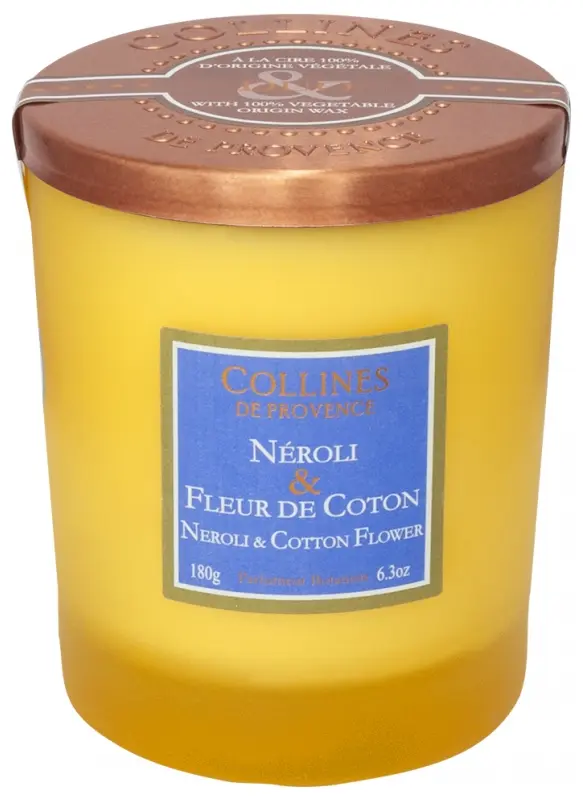 [724Ph240029852] Bougies 180 g Neroli Coton Collines de Provence