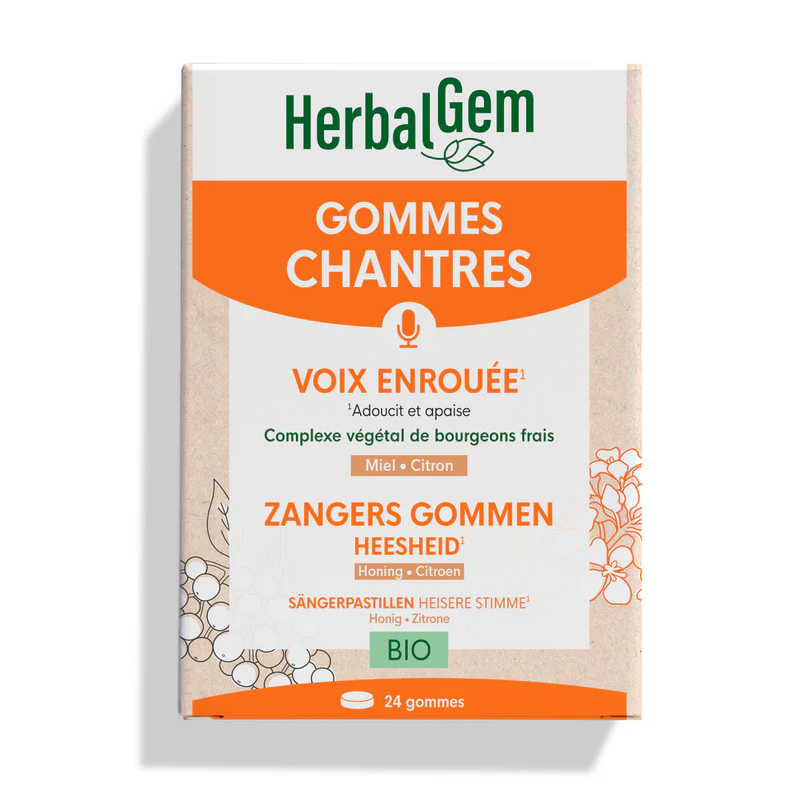 Gommes Chantres Voix Bio x24 HerbalGem