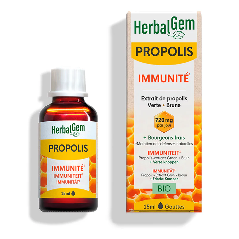 [724Ph240029923] Gouttes Propolis Immunité 50ml HerbalGem