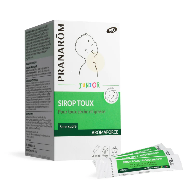 [724Ph240029942] Aromaforce Junior Sirop Toux Bio 20x5ml Pranarôm