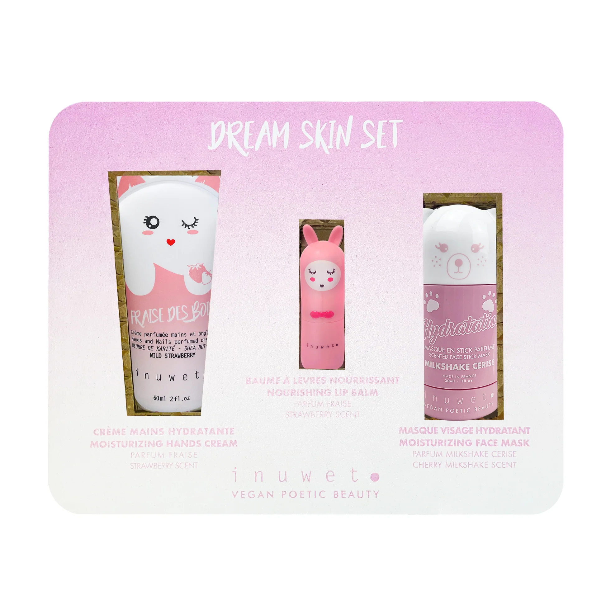 [724Ph240005529] Coffret 3 Soins Dream Pink Inuwet