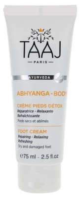 [724Ph240006375] Abhyanga Crème Pieds Détox 75 ml Taaj