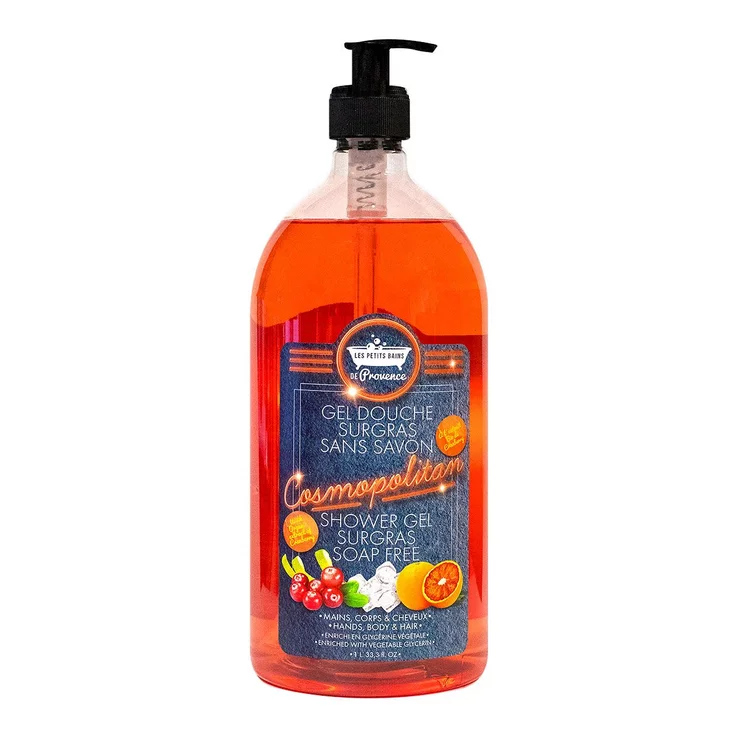Gel Douche 1L Cocktail Cosmopolitan Les Petits Bains de Provence