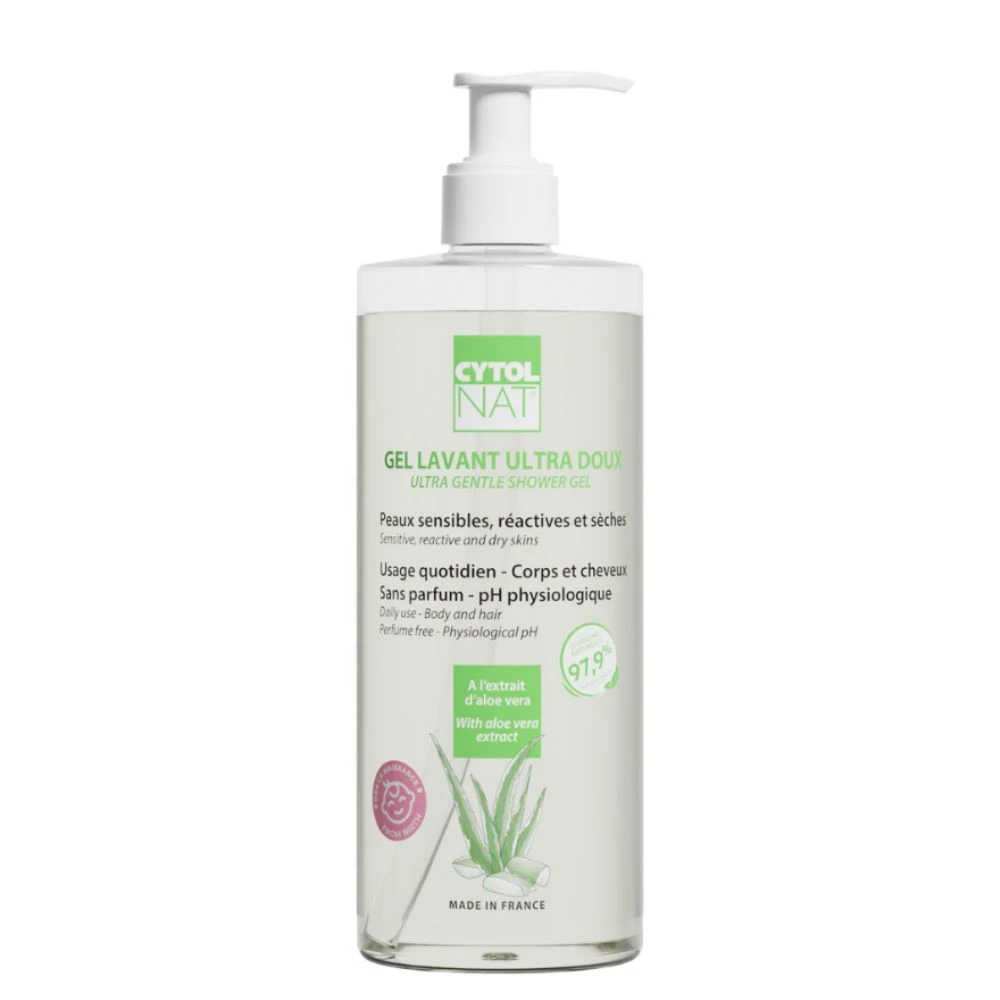 Gel Lavant Ultra Doux Visage Corps Cheveux 500 ml Cytolnat 