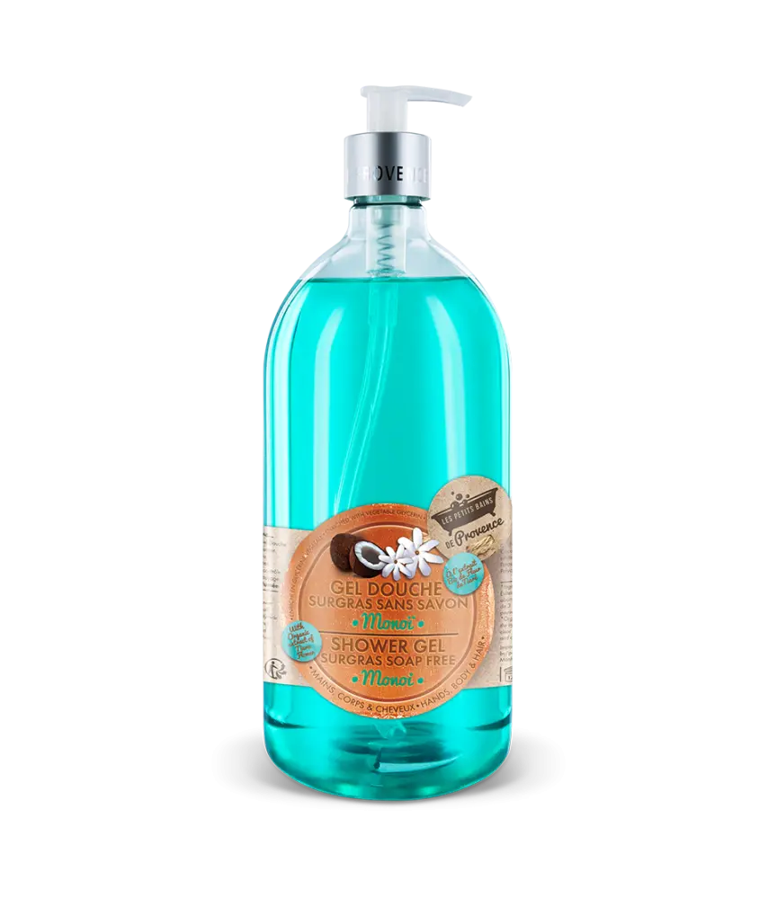 Gel Douche Monoi 1L Les Petits Bains de Provence