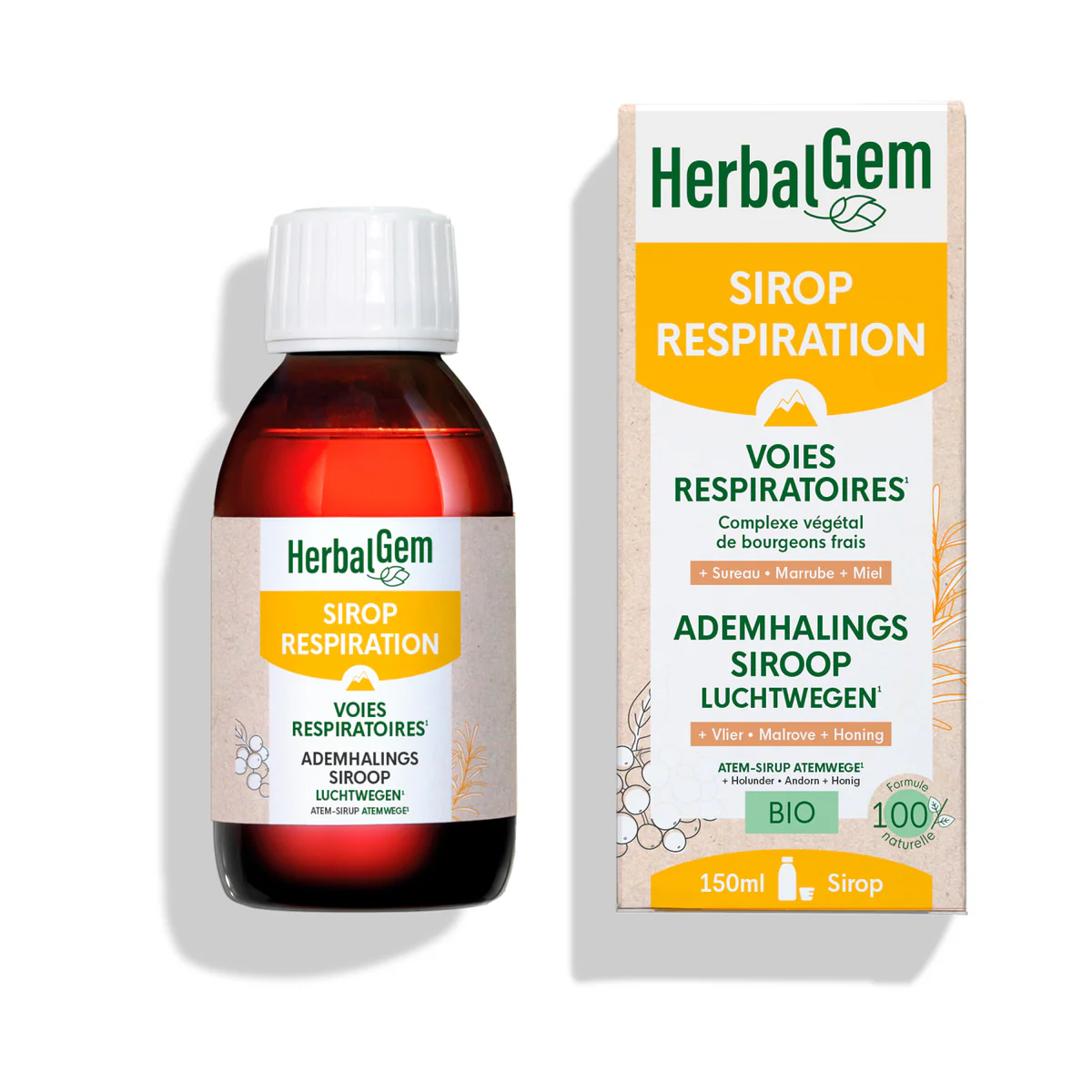 Sirop Respiration Bio150ml HerbalGem